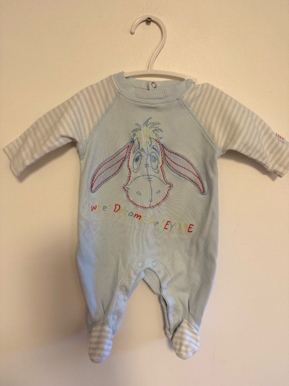 VINTAGE DISNEY EEYORE SLEEPER SIZE 0-3M
